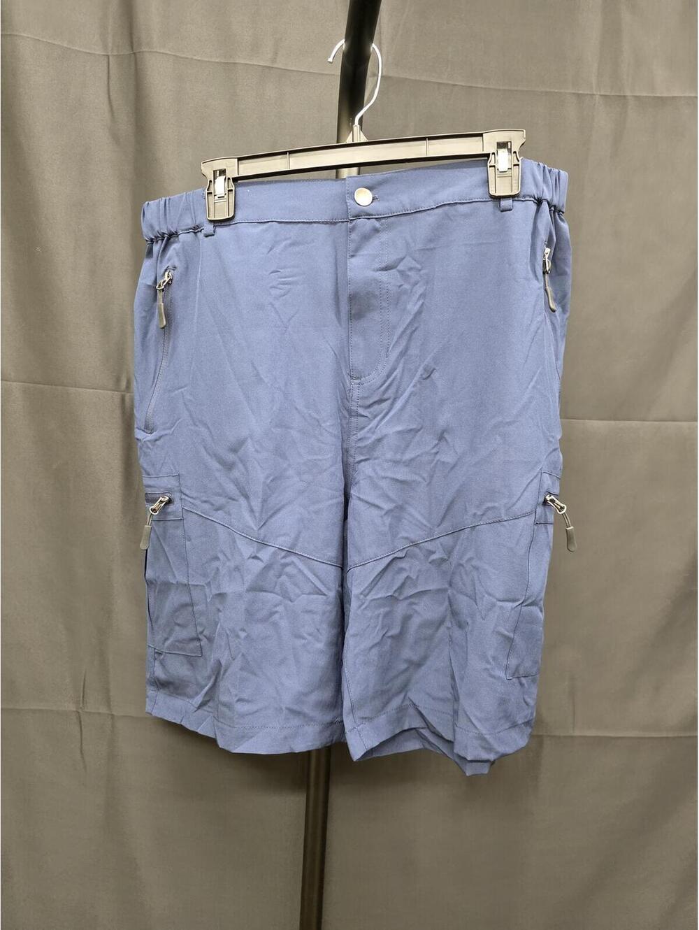 PUDOLLA MEN’S LIGHTWEIGHT 9" CARGO HIKING SHORTS OUTDOOR TRAVEL CAMPING L